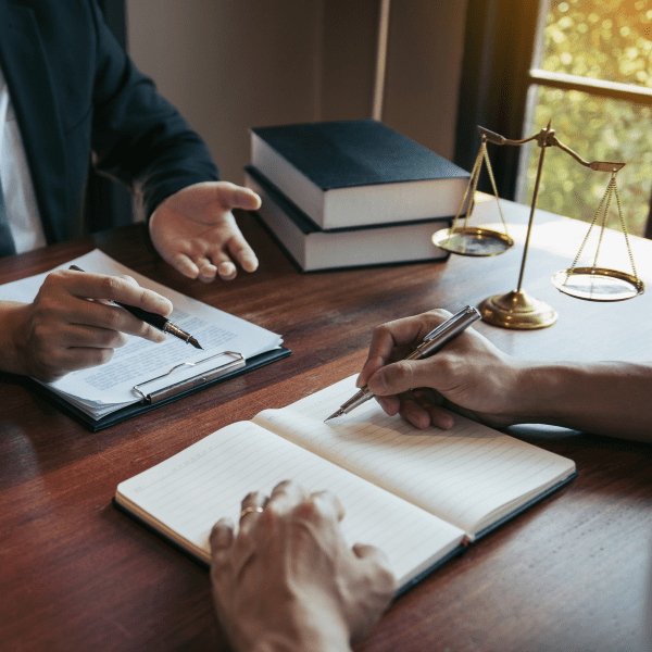 A lawyer discussing a handwritten will in Tennessee